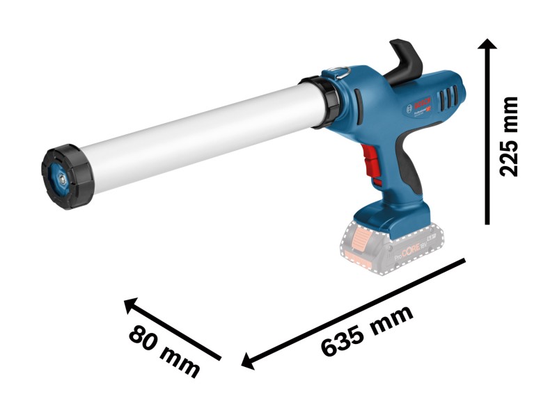Akumulatorska tesnilna pištola Bosch GCG 18V-600, 06019C4001